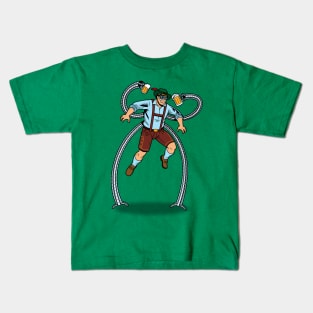 Oktoberfest Supervillain Drinking Kids T-Shirt